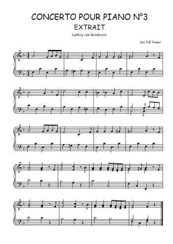 Téléchargez l'arrangement pour piano de la partition de Concerto pour piano N°3, Ier mouvement en PDF